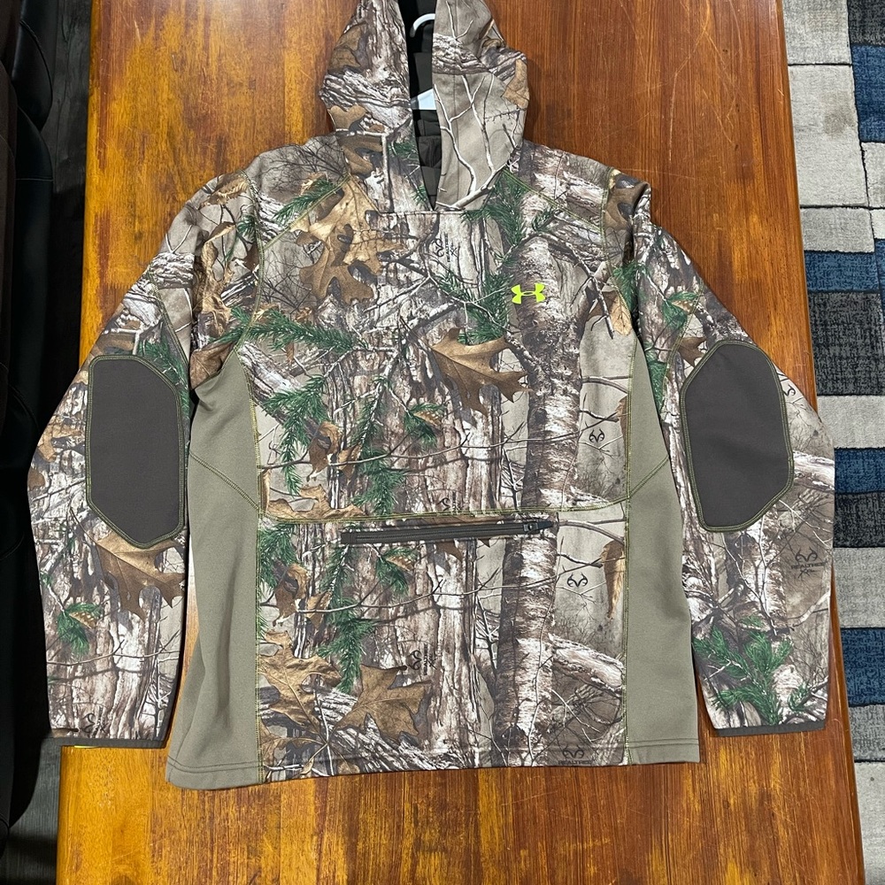 Under Armour Performance Jacket Green Brown Camouflage
